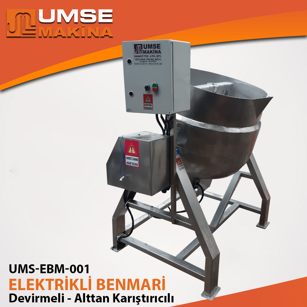 Benmari Elektrikli Devirmeli Alttan Karıştırıcılı